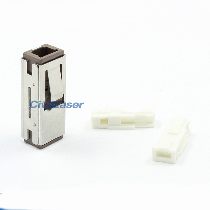 MU 단일 모드 Single Core Metal Fiber Optic Adapter